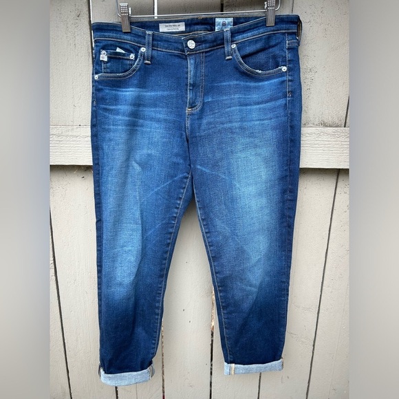 AG Adriano Goldschmied The Cigarette Roll Up The Stilt Roll Up Sz 31 - Picture 1 of 6